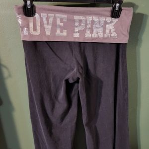 PINK wide leg yoga pants